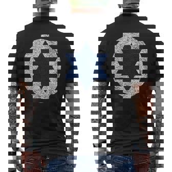Drapeau Rond De L'armée De L'air Israélienne De David T-shirt imprimé au dos - Cadeauxyz