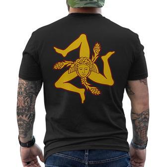 Drapeau Sicile Trinacria Sicile T-shirt imprimé au dos - Cadeauxyz