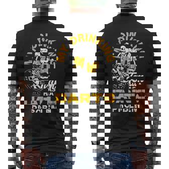 My Drinking Team Has A Darts Problem Beer Darts Player Men's T-shirt Back Print - Thegiftio UK