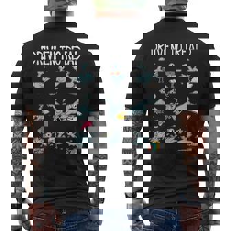 Driven To Read Pigeon Library Reading Books Reader Men's T-shirt Back Print - Thegiftio UK