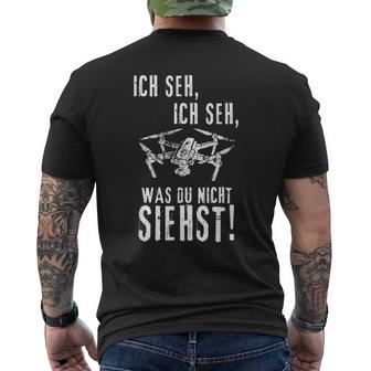 Drohnen Ich Seh Ich Seh T-Shirt mit Rückendruck - Geschenkecke