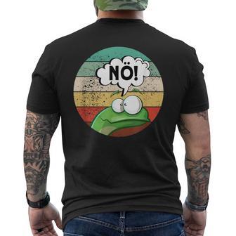 Before Du Fragst Nein Nöintage Frog T-Shirt mit Rückendruck - Geschenkecke