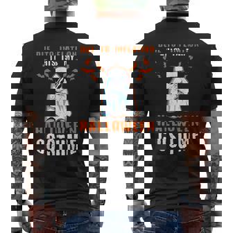 Due To Inflation This Is My Halloween Costume Men's T-shirt Back Print - Thegiftio UK