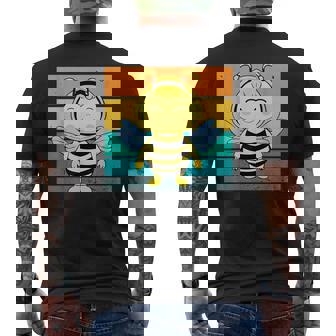 Dulce Abeja Encantadora Sonrisa Alegre Alegría Calidez Camiseta Hombre Estampado Espalda - Regaloses