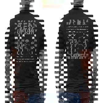Dyslexia It's Not A Disability Halloween Dyslexia Awareness Men's T-shirt Back Print - Thegiftio