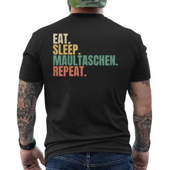 Eat Sleep Muzzle Repeat T-Shirt mit Rückendruck - Geschenkecke