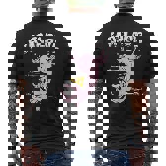 Eatalotl Pescado Mexicano Axolotl Camiseta Hombre Estampado Espalda - Regaloses