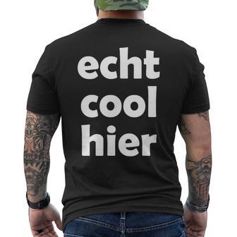 Echt Cool Hier S T-Shirt mit Rückendruck - Geschenkecke