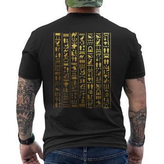 Egyptian Hieroglyphic Ancient Egypt T-Shirt mit Rückendruck - Geschenkecke