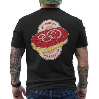 Eichsfelder So Schmeckt Das Eichsfeld Chopped Mett T-Shirt mit Rückendruck - Geschenkecke