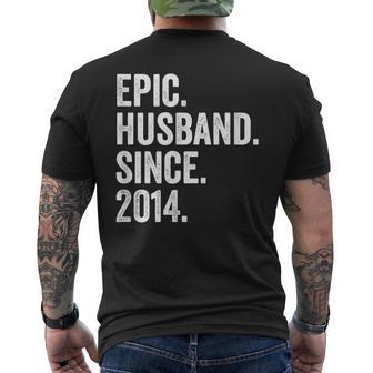 Epic Husband Since 2014 10 Aniversario De Boda 10 Años Camiseta Hombre Estampado Espalda - Regaloses