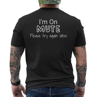 Estoy En Silencio Un Diseño Con El Que Todo Introvertido Puede Relacionarse Camiseta Hombre Estampado Espalda - Regaloses