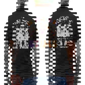 Everyboody Stims Halloween Special Education Spooky Autism Men's T-shirt Back Print - Monsterry