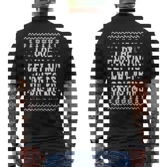 I Have Everything I Want for Christmas Its Me Im Everything Men's Back Print T-Shirt - Monsterry