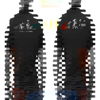 Evoluzione Raccoglitore Di Funghi Retrò Cacciatore Di Funghi Raccogliere Funghi T-shirt da uomo con stampa posteriore - Novitaregali