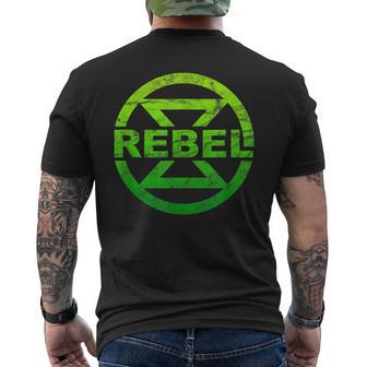 Extinction Rebellion Logo Rebel For Life Symbol Climate Men's T-shirt Back Print - Monsterry