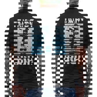 Family Team Boy Bruh Gender Reveal Party Announcement Men's T-shirt Back Print - Monsterry