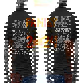 Family Thanksgiving 2024 Crew Dabbing Turkey Group Matching Men's T-shirt Back Print | Mazezy