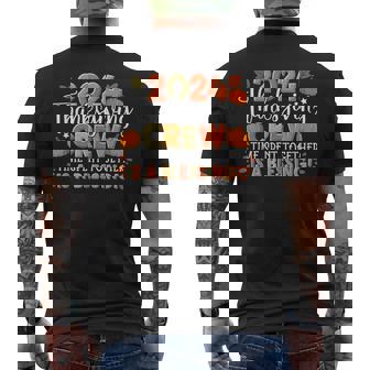 Family Thanksgiving 2024 Thanksgiving Crew Matching Group Men's T-shirt Back Print | Mazezy