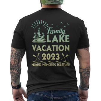 Family Vacation 2023 Lake Trip Holiday Reunion Cousin Crew Men's T-shirt Back Print - Monsterry