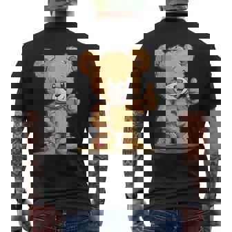 Fantastico Orsacchiotto Con Polliceerso L'alto T-shirt da uomo con stampa posteriore - Novitaregali