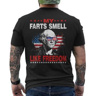 My Farts Smell Like Freedom 4Th Of July For Patriotic Of Usa Men's T-shirt Back Print - Monsterry AU