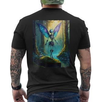 Fee Skelett Dark Fairycore Fairy Grunge T-Shirt mit Rückendruck - Geschenkecke