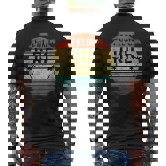 Feeling Irie Retro Sunset Jamaica Reggae Rasta Men's T-shirt Back Print - Thegiftio
