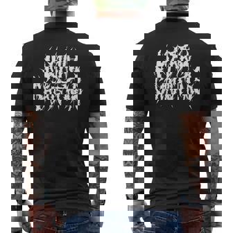 Feliz Navidad Death Metal Metal Negro Divertido Navidad Gótica Camiseta Hombre Estampado Espalda - Regaloses