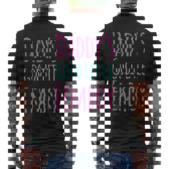 Femoby Daddy's Good Little Femboy Men's T-shirt Back Print | Seseable CA