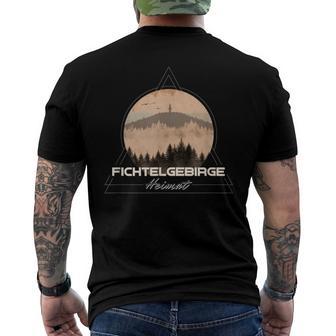 Fichtelgebirge Heimat Schneeberg Ochsenkopf Kösseine T-Shirt mit Rückendruck - Geschenkecke