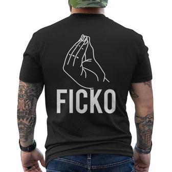 Ficko Hand Sign Italian Gesture T-Shirt mit Rückendruck - Geschenkecke