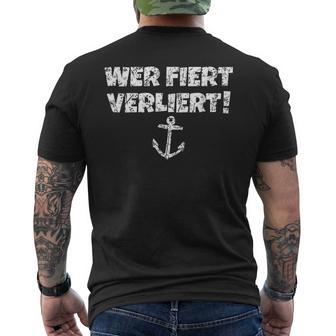 Who Fiert LosesIntage Boat & Sail T-Shirt mit Rückendruck - Geschenkecke