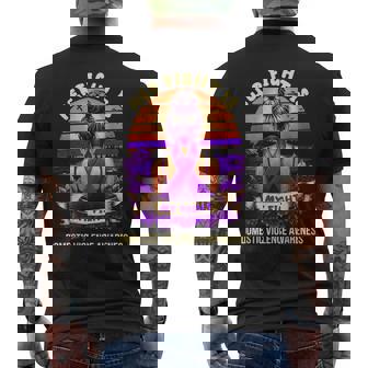 Her Fight Is My Fight Domestic Violence Awareness Retro Men's T-shirt Back Print | Mazezy