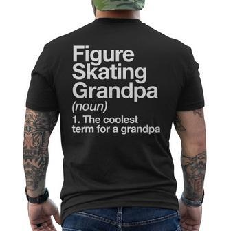 Figure Skating Grandpa Definition Sports Men's T-shirt Back Print - Monsterry