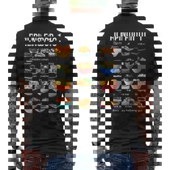 Filipino Food 101 Popular Pinoy Food Cool Filipino Men's T-shirt Back Print - Monsterry