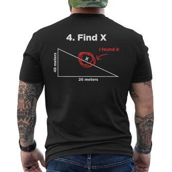 Finde X Ich Fand Es Fun Math Pun Find X S T-Shirt mit Rückendruck - Geschenkecke