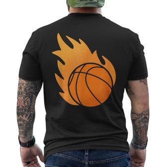 Fire Basketball T-Shirt mit Rückendruck - Seseable