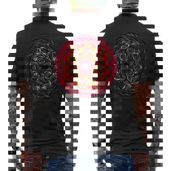 Fire Breathing Dragons Men's Back Print T-Shirt - Monsterry