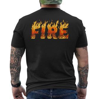 Fire And Ice Last Minute Halloween Matching Couple Costume Men's T-shirt Back Print - Thegiftio UK