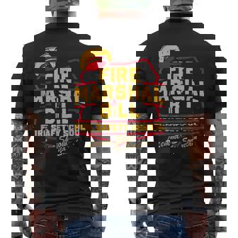Fire Marshal Bill Safety School Firefighter Men's T-shirt Back Print - Thegiftio UK