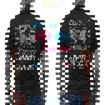 Fish He Or Fish She Gender Reveal Family Matching Mommy Men's T-shirt Back Print - Thegiftio UK
