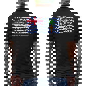 Flag Of The British Indian Ocean Territory Men's T-shirt Back Print - Monsterry