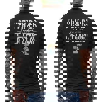 Flemmard Humour J'peux Pas J'airaiment La Flemme T-shirt imprimé au dos - Cadeauxyz