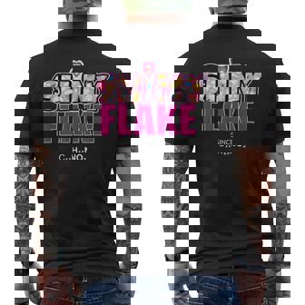 Flocon Brillant Motif De Fête Motif De Coca T-shirt imprimé au dos - Cadeauxyz