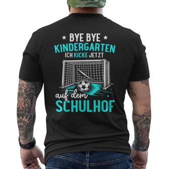 Football Bye Bye Kindergarten I Tschüss Kindergarten T-Shirt mit Rückendruck - Geschenkecke