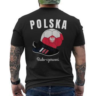 Football Jersey Polska Flag Poland Flags Football Jersey T-Shirt mit Rückendruck - Seseable