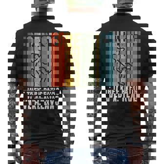 Forensic If They'Re Breathing We'Re Leaving Scientist Retro Men's Back Print T-Shirt - Monsterry