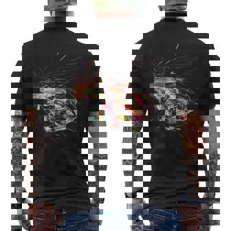 Formula Racing Open Wheel Race Car On Racing Track Men's T-shirt Back Print - Monsterry