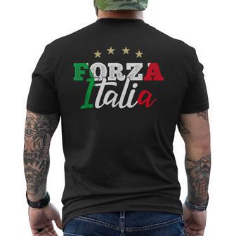 Forza Italia For Italian Football Fans T-Shirt mit Rückendruck - Seseable